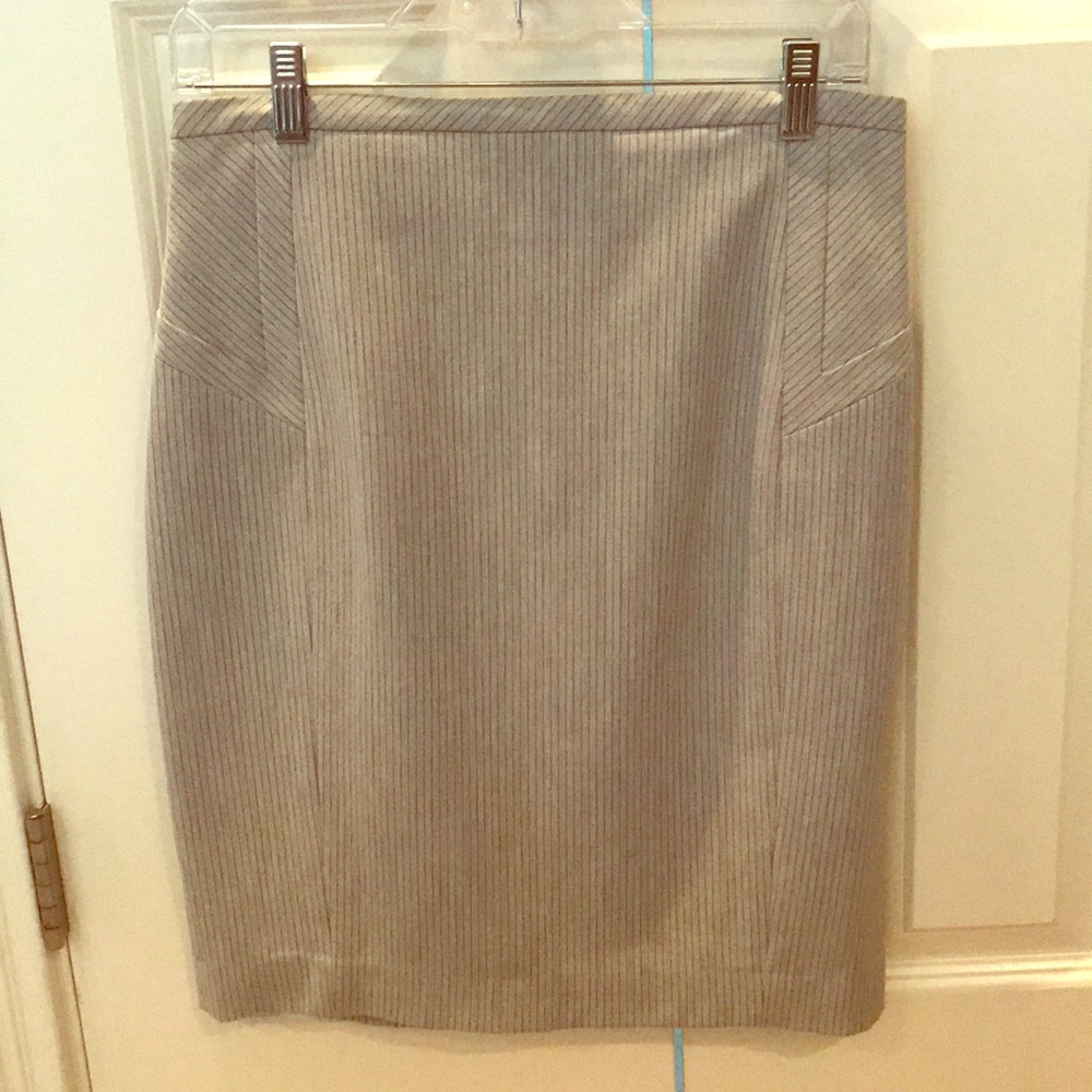 Express pinstripe pencil skirt